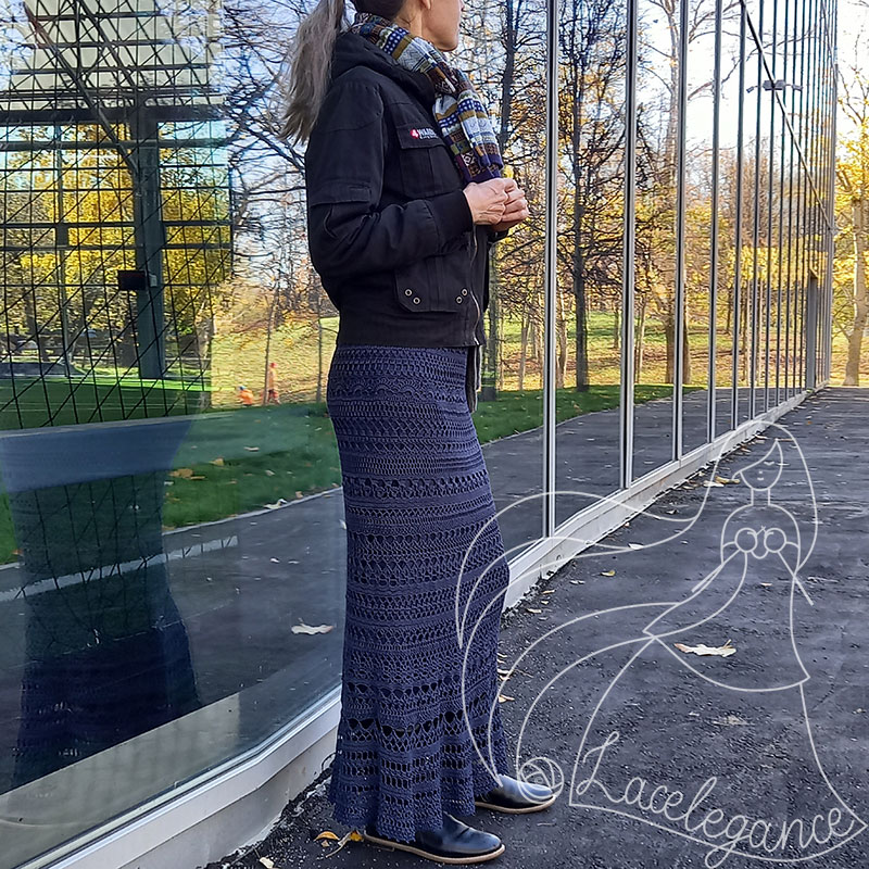 юбка, связанная крючком